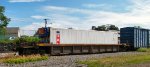 DTTX 747496 with refrigerated container TCLU 117648
